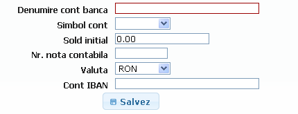  Configurare conturi banca